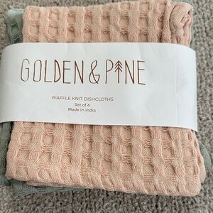 Golden & Pine Waffle Knit Dishcloths Set